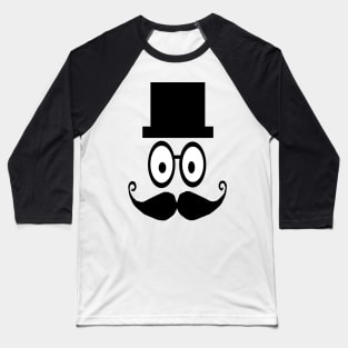 funny face with rectangle shaped hat Baseball T-Shirt